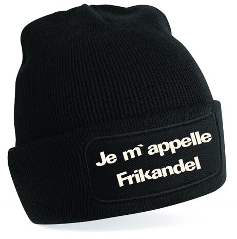 zwarte-je m`appelle-frikandel-muts